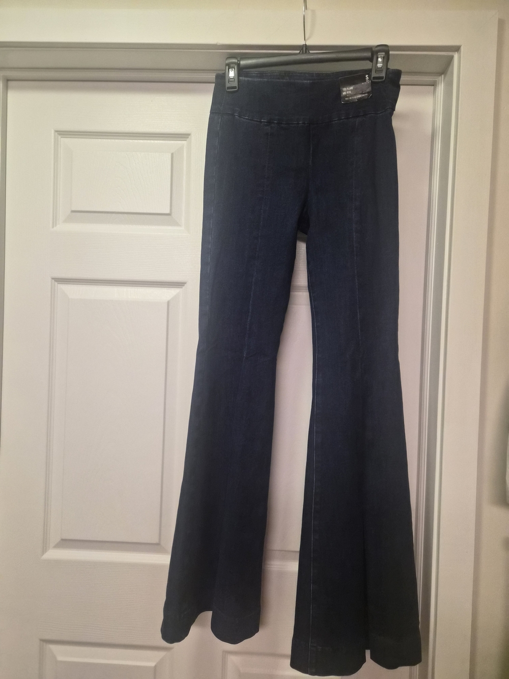 EXPRESS Dark Blue Flared Denim Pants